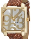 XOXO Women's XO3172 Silver Dial Brown Snake Strap Watch