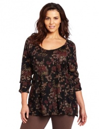 Lucky Brand Women's Plus-Size Lace Shadows Hera Top Lucky Brand Women's Plus-Size Lace Shadows Hera Top