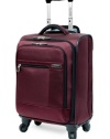 A little goes a long way with lightweight luggage that eases your load without sacrificing durability. The long life of this incredibly strong suitcase keeps you traveling, offering 360-degree wheels, an expandable main compartment and convenient interior features that keep your clothes wrinkle free. Limited lifetime warranty.