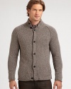 Made from fine French fabrication, this slim-fitting sweater has a hint of sportiness, thanks to classic raglan sleeves.Stand collarRaglan sleevesButton front28% cotton/28% nylon/20% acetate/10% silk/9% linen/5% other fabricDry cleanImported