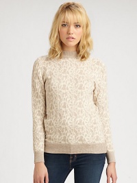 A delicate jacquard pullover finished with ribbed knit collar, cuffs and hem. Crewneck85% cotton/15% alpaca woolDry cleanImportedModel shown is 5'9½ (176cm) wearing US size Small. A delicate jacquard pullover finished with ribbed knit collar, cuffs and hem. Crewneck85% cotton/15% alpaca woolDry cleanImportedModel shown is 5'9½ (176cm) wearing US size Small.