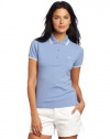 Fred Perry Women's Twin Tipped Polo Shirt, Blue Jay, 10