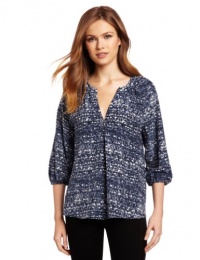Joie Women's Addie B Tweed Printed Savory Silk Blouse Joie Women's Addie B Tweed Printed Savory Silk Blouse