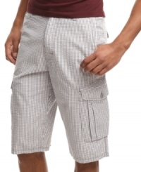 Check yourself. These shorts from Sean John are a sweet update for chilled-out cargos. Check yourself. These shorts from Sean John are a sweet update for chilled-out cargos.