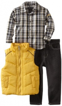 Kenneth Cole Boys 2-7 Puffy Vest Clothing Set Kenneth Cole Boys 2-7 Puffy Vest Clothing Set