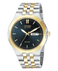A handsome watch from Citizen that travels well from everyday business into the evening. A handsome watch from Citizen that travels well from everyday business into the evening.
