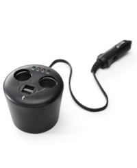 Keep your devices going strong while you're on the go with this cup holder charging station from EB Giftware. Keep your devices going strong while you're on the go with this cup holder charging station from EB Giftware.