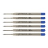 Parker Ball Point Pen Refills, Medium Point, Blue Ink, 6/Pack (3032631)