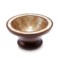 Julia Knight Wood Jewels Pedestal Bowl, 8 Julia Knight Wood Jewels Pedestal Bowl, 8