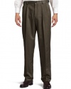 Haggar Men's Cool 18 Gabardine Classic Fit Pleat Front Pant