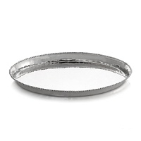 Marked by incredible handcrafting, this platter is embellished with countless molten beads carefully placed by a highly skilled artisan. Paired with a convenient cutting mat, the look is streamlined, timeless, organic and soulful. Marked by incredible handcrafting, this platter is embellished with countless molten beads carefully placed by a highly skilled artisan. Paired with a convenient cutting mat, the look is streamlined, timeless, organic and soulful.