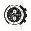 red line Men's 50038-BB-01-WHT Driver Chronograph Black Dial White Silicone Watch