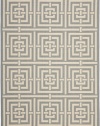 Safavieh Courtyard Collection CY6937-65 Grey and Cream Indoor/Outdoor Area Rug, 6-Feet 7-Inch by 9-Feet 6-Inch