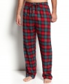 These ultra-soft cotton flannel pajama pants by Polo Ralph Lauren boast a bold plaid pattern and a luxuriously comfortable fit.