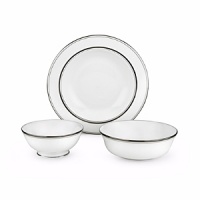 An elegant collection of dinnerware from kate spade new york features platinum bands that complement your fine table setting. An elegant collection of dinnerware from kate spade new york features platinum bands that complement your fine table setting.