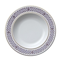 Inspired by the opulent parties of Louis XIV's Royal Court, Versace's Le Grand Divertissement collection is as ornate and luxurious as you'd expect from the Italian design house. The iconic Arabesque leaf design is rendered in lavender and gold against a classic white background with no attention to detail spared. Inspired by the opulent parties of Louis XIV's Royal Court, Versace's Le Grand Divertissement collection is as ornate and luxurious as you'd expect from the Italian design house. The iconic Arabesque leaf design is rendered in lavender and gold against a classic white background with no attention to detail spared.