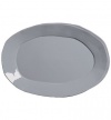 Vietri Lastra Gray Oval Platter 18.5 x 12.5 in