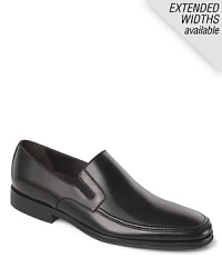 Rounded toe slip-on shoes with top stitch detailing along the toe and elastic inserts for easy slip on and off. Durable rubber sole. Rounded toe slip-on shoes with top stitch detailing along the toe and elastic inserts for easy slip on and off. Durable rubber sole.