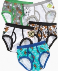Comfy feel and fun looks, this five-pack of Scooby-Doo underwear is perfect for weekday wear. Comfy feel and fun looks, this five-pack of Scooby-Doo underwear is perfect for weekday wear.