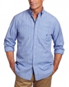 Nautica Men's Long Sleeve Poplin Pencil Stripe