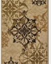 Couristan 5714/0134 URBANE Gatesby 28-Inch by 94-Inch Polypropylene Area Rug, Sand/Ivory