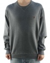 Polo Ralph Lauren Men's Gents Heather Crew Neck Sweater w/Small Maroon Pony