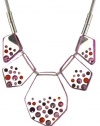 Nine West Gem Class Silver-Tone 16  Drama Pink Necklace