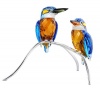 Swarovski Crystal #945090, Kingfishers, Blue Turquoise, New 2008,