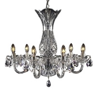 This stunning assortment of crystal chandeliers by Waterford feature three of the company's most treasured patterns-Ardmore, Lismore and Cranmore-accented by sparkling crystal droplets and strands to create a dramatic diffusion of light and color.