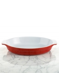 Green bean casserole, chicken divan, beef and pasta recipes, all made easy in French earthenware. Superior heat conductivity and retention allows food to cook evenly and stay hot just in time for second helpings. Makes a great impression from oven to table. 10-year warranty. Green bean casserole, chicken divan, beef and pasta recipes, all made easy in French earthenware. Superior heat conductivity and retention allows food to cook evenly and stay hot just in time for second helpings. Makes a great impression from oven to table. 10-year warranty.