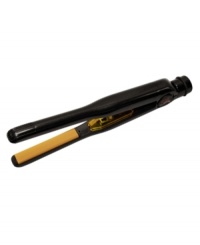 Get smooth and straight strands without the frizz! Utilizing the combined powers of Tourmaline ceramic plates for even heat distribution, with Far Infared and negative ions to reduce static electricity, this CHI flat iron is your go-to for silky hair with enviable shine. Its slender design gets close to the scalp and hairline, making it ideal for men and short hair styles. Or, use it as a styling tool to create luscious waves and curls. Get smooth and straight strands without the frizz! Utilizing the combined powers of Tourmaline ceramic plates for even heat distribution, with Far Infared and negative ions to reduce static electricity, this CHI flat iron is your go-to for silky hair with enviable shine. Its slender design gets close to the scalp and hairline, making it ideal for men and short hair styles. Or, use it as a styling tool to create luscious waves and curls.
