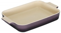 Le Creuset Stoneware 12-1/2-by-9-1/2-Inch Rectangular Baking Dish, Cassis Le Creuset Stoneware 12-1/2-by-9-1/2-Inch Rectangular Baking Dish, Cassis