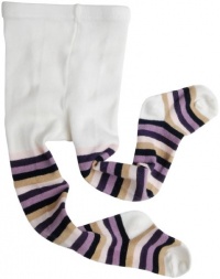 Egg By Susan Lazar Striped Knit Tights - Pink/Purple-2T-4T