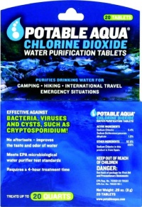 Potable Aqua Chlorine Dioxide Tablets Potable Aqua Chlorine Dioxide Tablets
