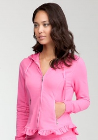 bebe Logo Ruffle Hoodie bebe Logo Ruffle Hoodie