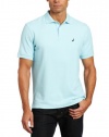 Nautica Men's Big-Tall Deck Knit Solid Polo, Bait Castle Blue, 2X-Large