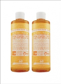 Dr. Bronner's Pure Castile Liquid Soap Citrus Orange 64 oz Dr. Bronner's Pure Castile Liquid Soap Citrus Orange 64 oz