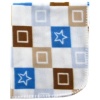 Luvable Friends Printed Fleece Blanket, Blue