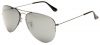 Ray-Ban RB3460 Aviator Sunglasses 59 mm,Polarized, Gunmetal/Gray Silver Mirror