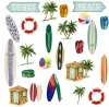 RoomMates RMK1011SCS Surf's Up Peel and Stick Wall Decals