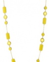 Kate Spade New York Pop Palette Yellow Scatter Necklace