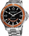 Stuhrling Original Men's 270B.331117 Pioneer Swiss Quartz Date Orange Bezel Watch