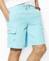 The relaxed-fitting Kailua trunk is crafted in a bold solid hue from quick-drying nylon.