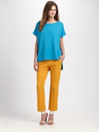 Featherweight wool crepe in an oversized sheath styled with a slightly longer hem.BoatneckDropped shouldersShort sleevesNotched hem longer in backAbout 31 from shoulder to hem40% wool/28% viscose/15% polyamide/10% cashmere/7% angoraDry cleanImported Model shown is 5'10 (178cm) wearing US size XS/S. Featherweight wool crepe in an oversized sheath styled with a slightly longer hem.BoatneckDropped shouldersShort sleevesNotched hem longer in backAbout 31 from shoulder to hem40% wool/28% viscose/15% polyamide/10% cashmere/7% angoraDry cleanImported Model shown is 5'10 (178cm) wearing US size XS/S.