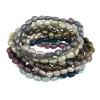 Genuine Freshwater Cultured Multi Color Rice Pearl Stretch Bracelets (Set of 10)