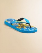 Everyone's favorite flip flops have been transformed into a kid-friendly design with a cool Transformers theme.Slip-on styleRubber upperRubber solePadded insoleMade in Brazil