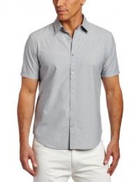 Calvin Klein Sportswear Men's Short Sleeve Dobby Chambray Woven Shirt Calvin Klein Sportswear Men's Short Sleeve Dobby Chambray Woven Shirt
