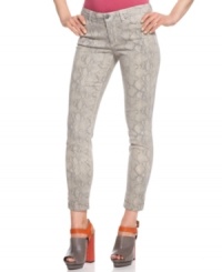 Allover python print adds a fierce flair to these Else Jeans skinny jeans -- a hot summer must-have! Allover python print adds a fierce flair to these Else Jeans skinny jeans -- a hot summer must-have!