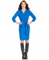NY Collection's shirtdress is a closet staple and easy to pair with heels or tall boots.