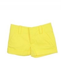 Alice + Olivia Womens Cady Cuff Flat Front Shorts Alice + Olivia Womens Cady Cuff Flat Front Shorts